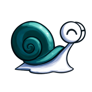 Teal Snail
